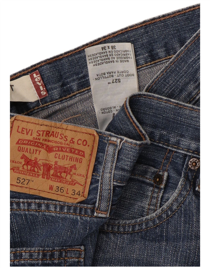 Damskie spodenki jeansowe LEVI'S 527 W36 XL, niebieska bawełna