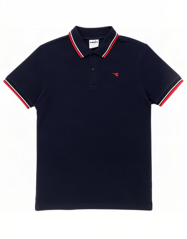 Męska koszulka polo Diadora, duża, granatowa, bawełniana