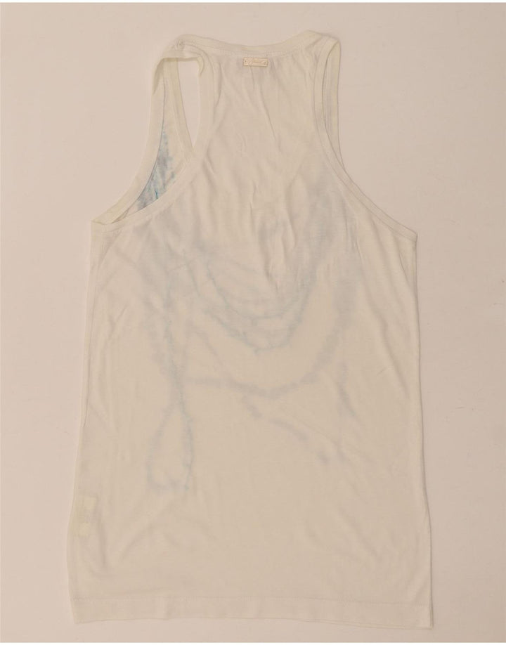 Damska kamizelka Diesel Top UK 10 Small White Cotton