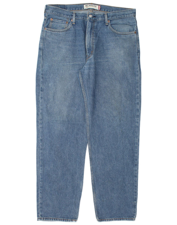 Męskie jeansy LEVI'S 550 o swobodnym kroju W36 L32 Niebieska bawełna
