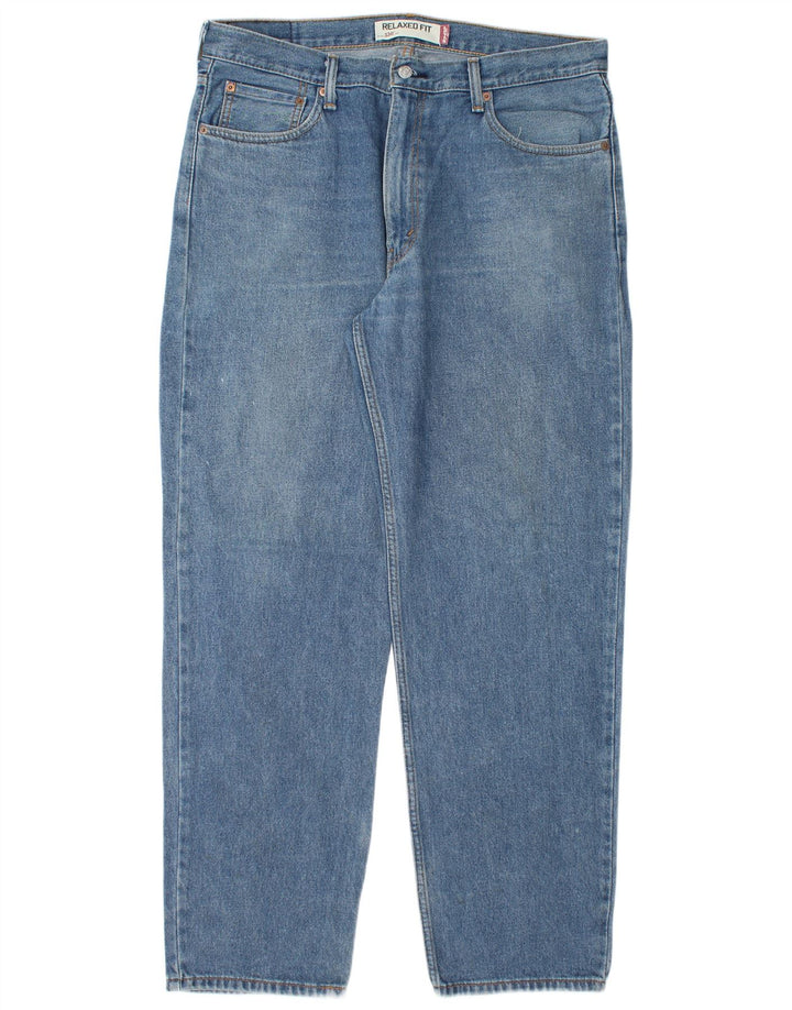 Męskie jeansy LEVI'S 550 o swobodnym kroju W36 L32 Niebieska bawełna