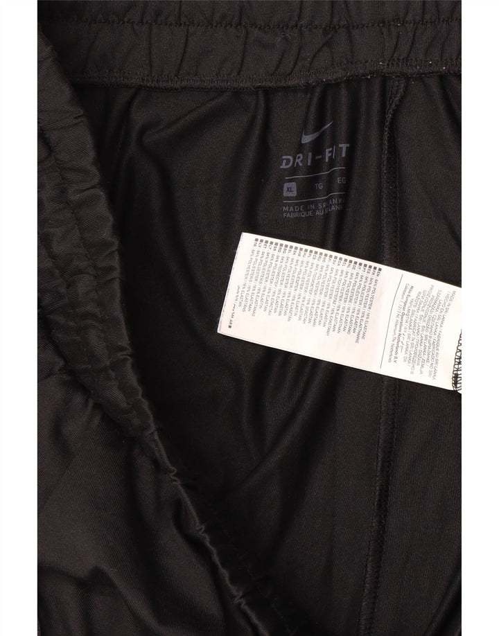 Męskie spodnie dresowe NIKE Dri Fit XL, czarne, poliestrowe