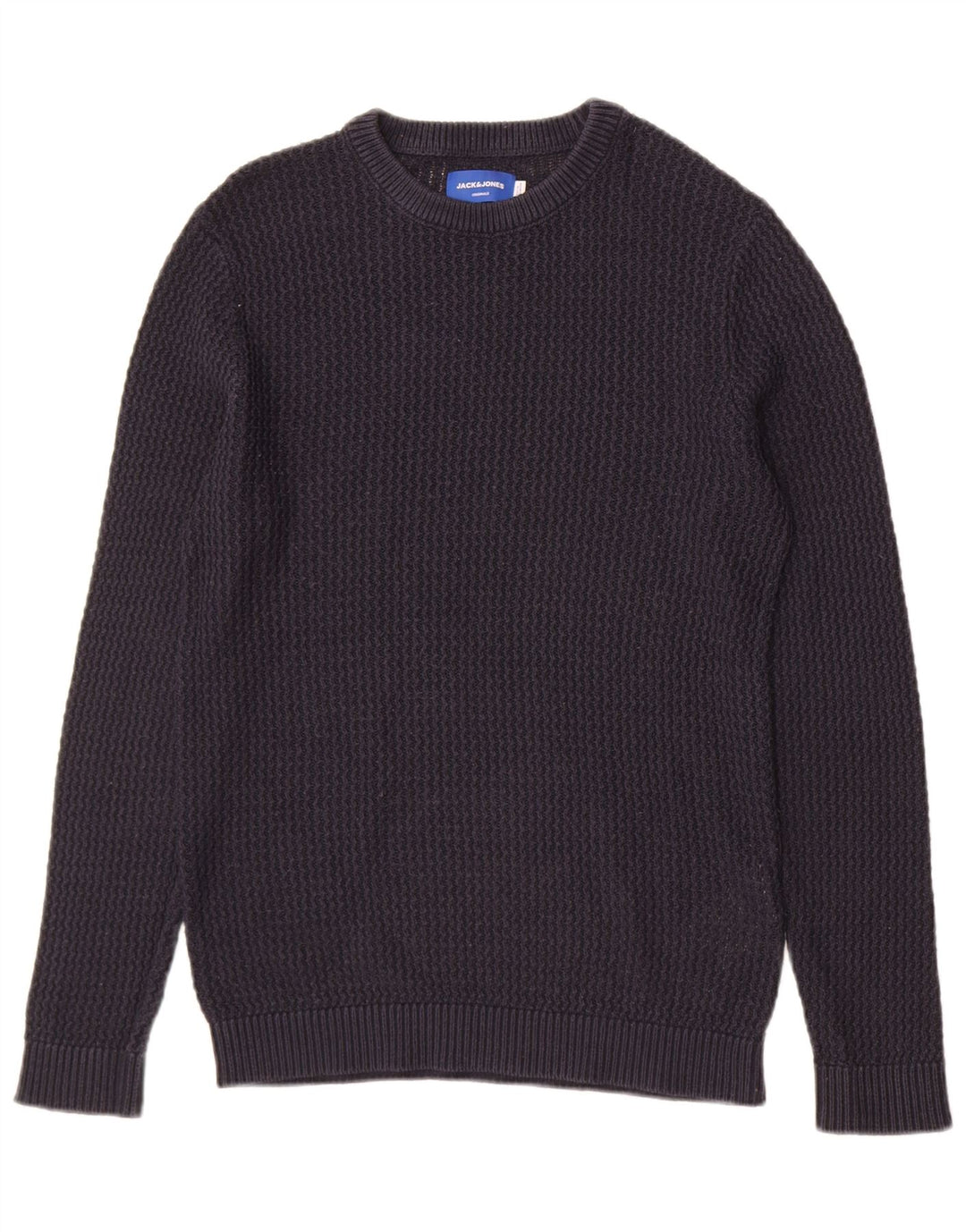 Męski sweter Jack & Jones z okrągłym dekoltem, średni granatowy akryl