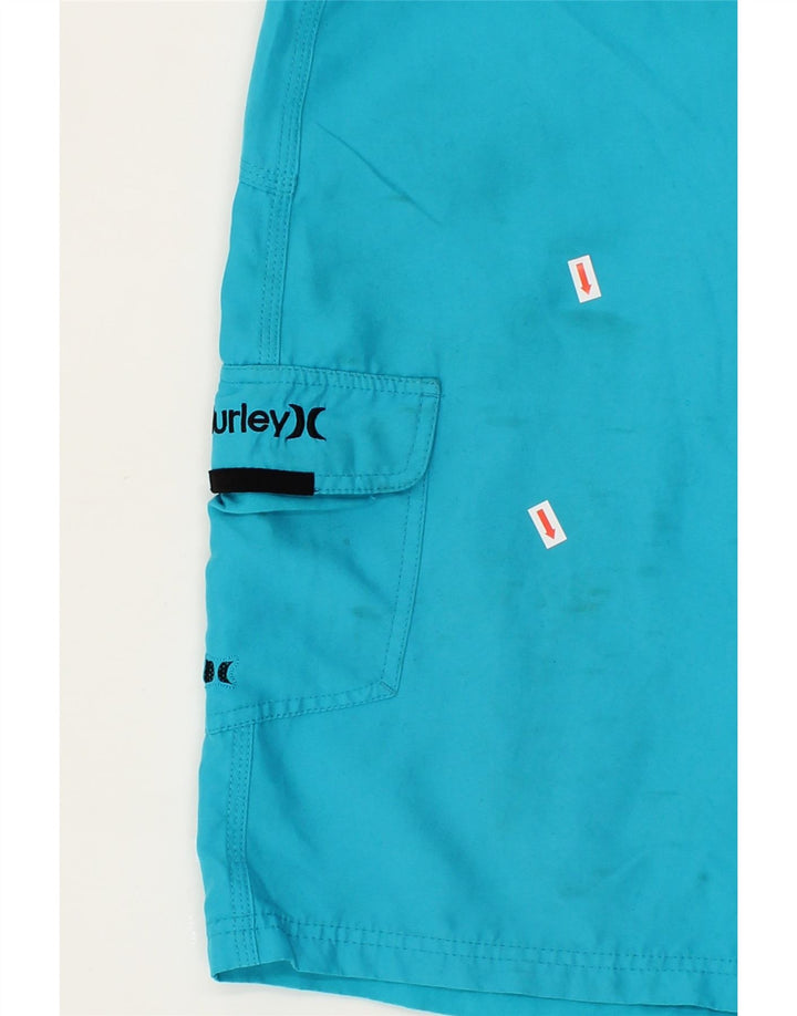 HURLEY Mens Swimming Shorts Small Blue Vintage Hurley and Second-Hand Hurley from Messina Hembry 
