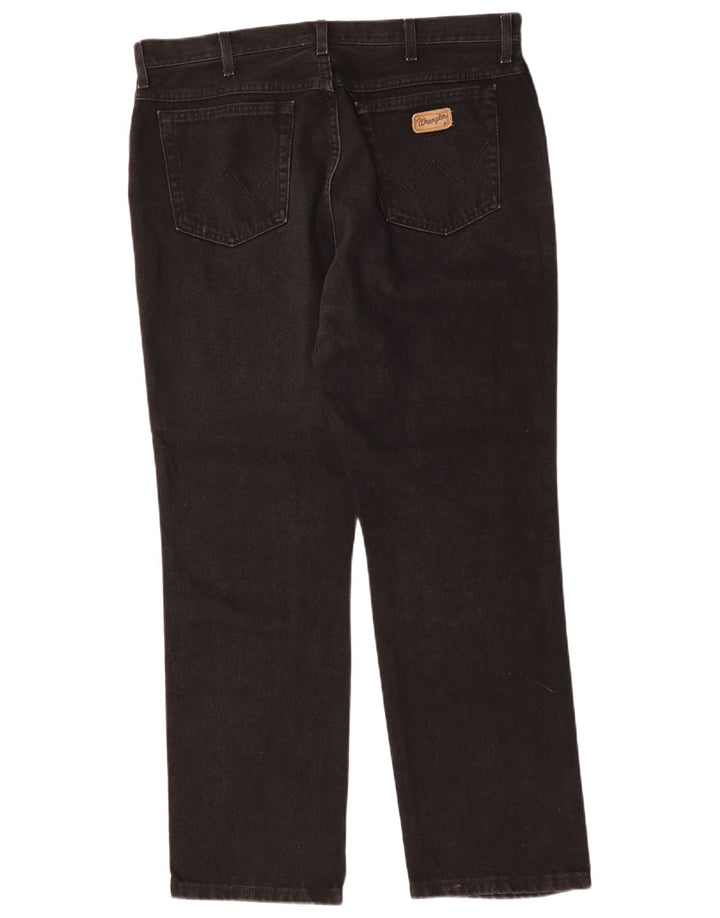 Męskie proste dżinsy Wrangler W28 L32 czarne