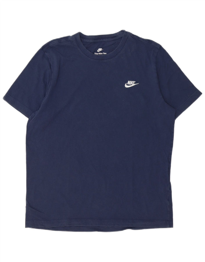 T-shirt męski Nike, duży, granatowy, bawełniany