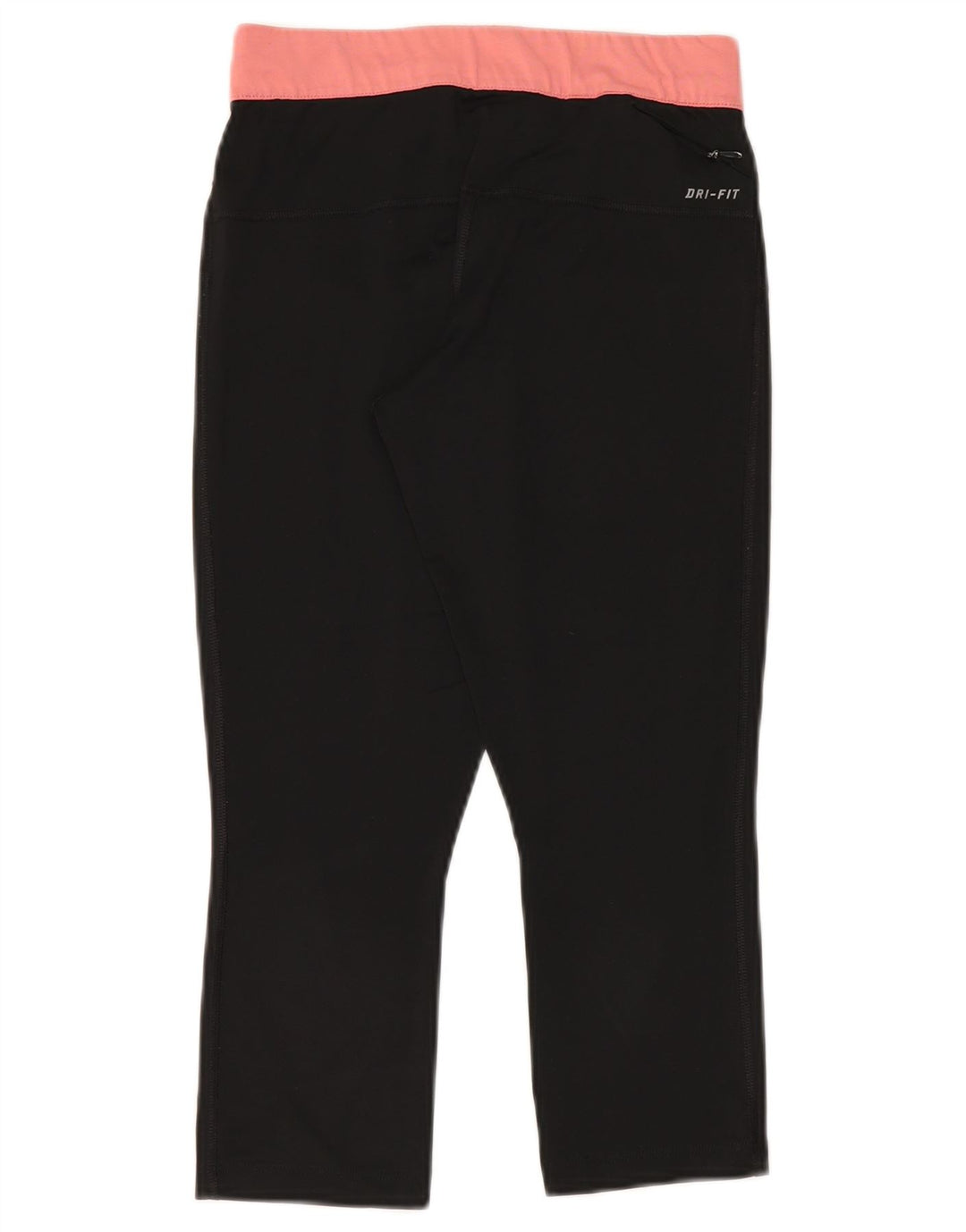 Damskie legginsy Nike Dri Fit Capri UK 10, małe, czarne, poliestrowe