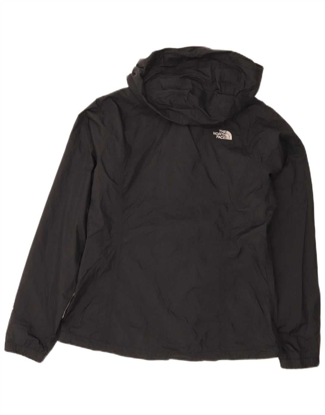 Damska kurtka przeciwdeszczowa z kapturem The North Face UK 14, średni czarny nylon