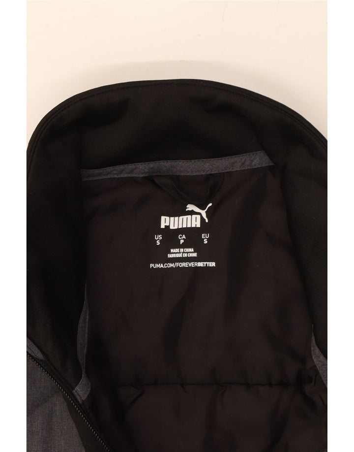 PUMA Womens Padded Jacket UK 10 Small Grey Colourblock Vintage Puma and Second-Hand Puma from Messina Hembry 