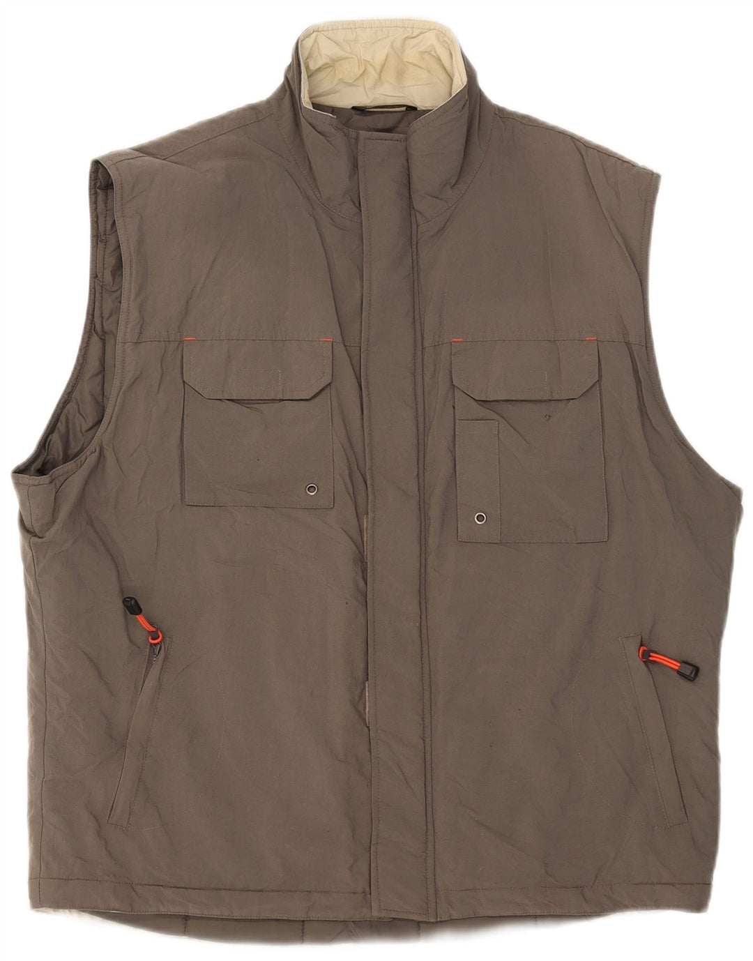 Marks & Spencer Męska wyściełana kamizelka UK 42 XL Khaki, poliamid