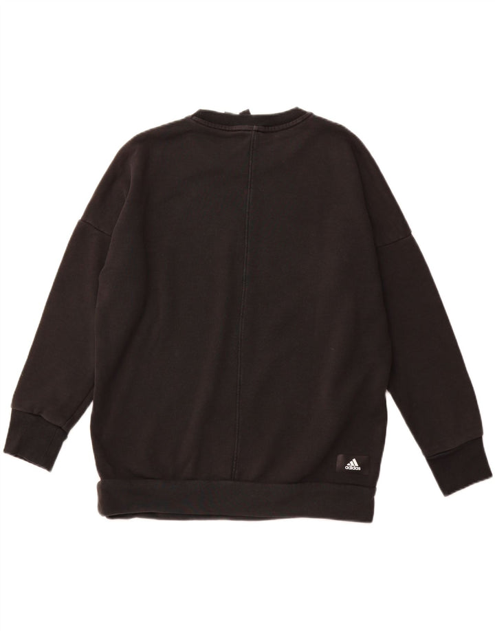 Damska bluza oversize ADIDAS Primegreen UK 8/10, mała czarna