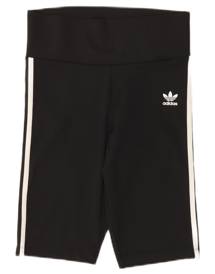 Damskie spodenki sportowe ADIDAS UK 12, średni czarny poliester