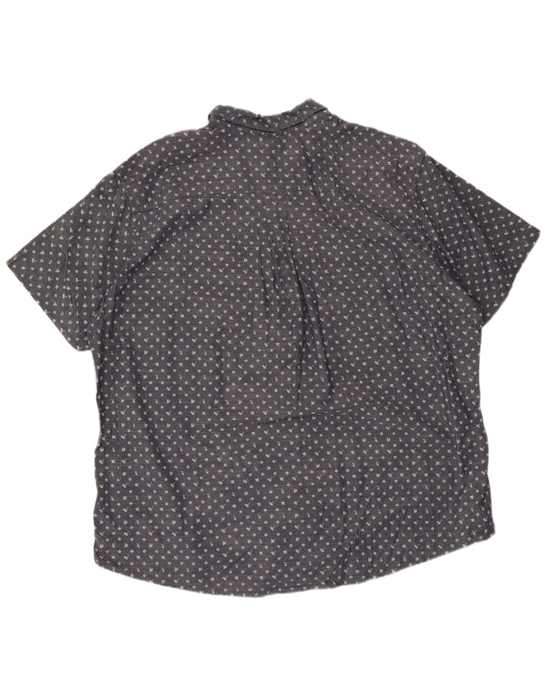 Koszula męska z krótkim rękawem Eddie Bauer 2XL, niebieska, bawełniana w cętki