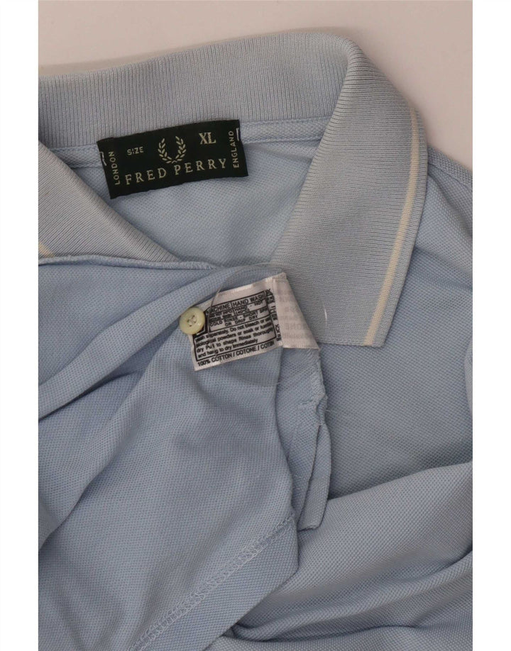Męska koszulka polo Fred Perry XL, bawełniana w niebieskie paski