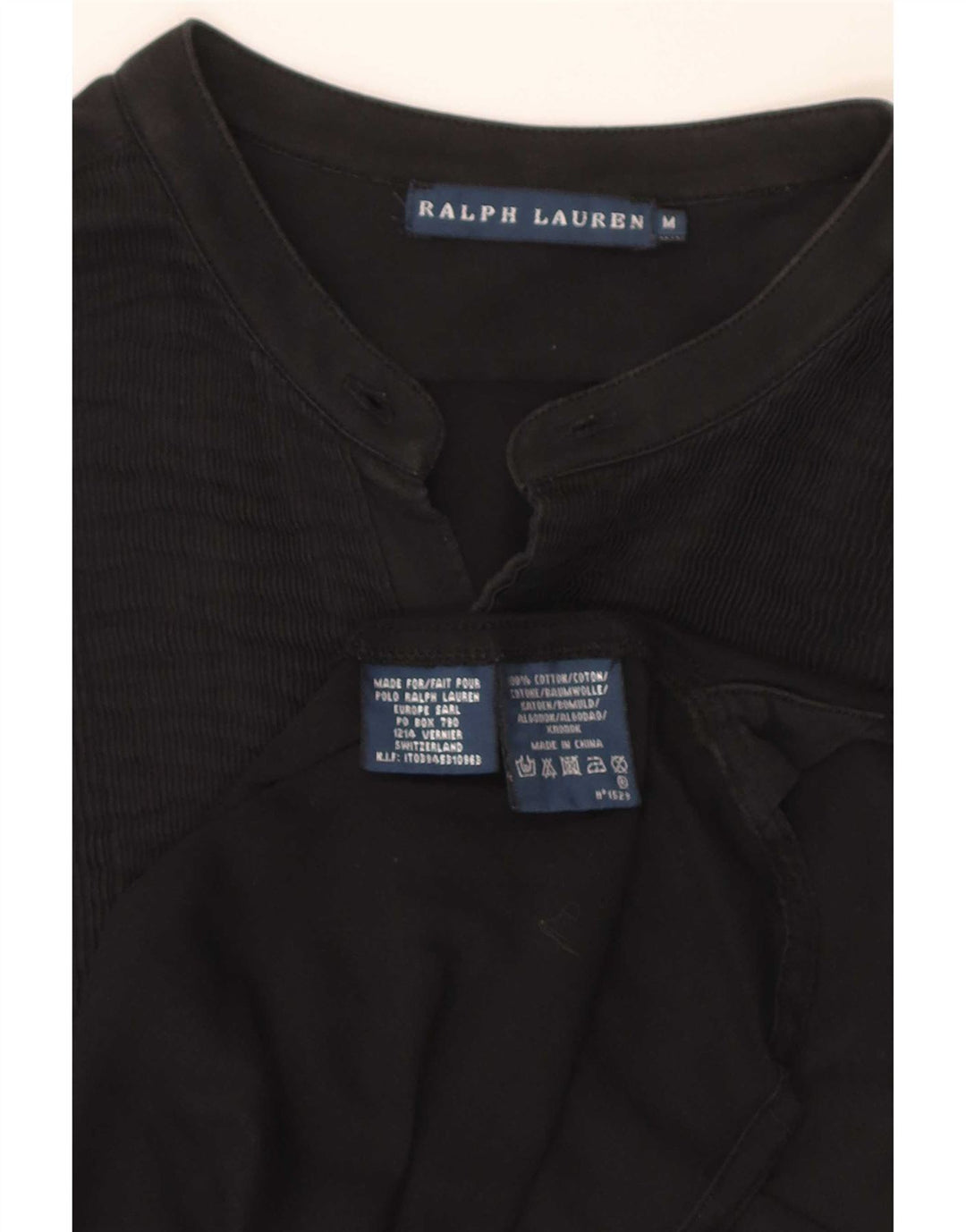 Koszula damska Ralph Lauren UK 12, średnia czarna, bawełniana