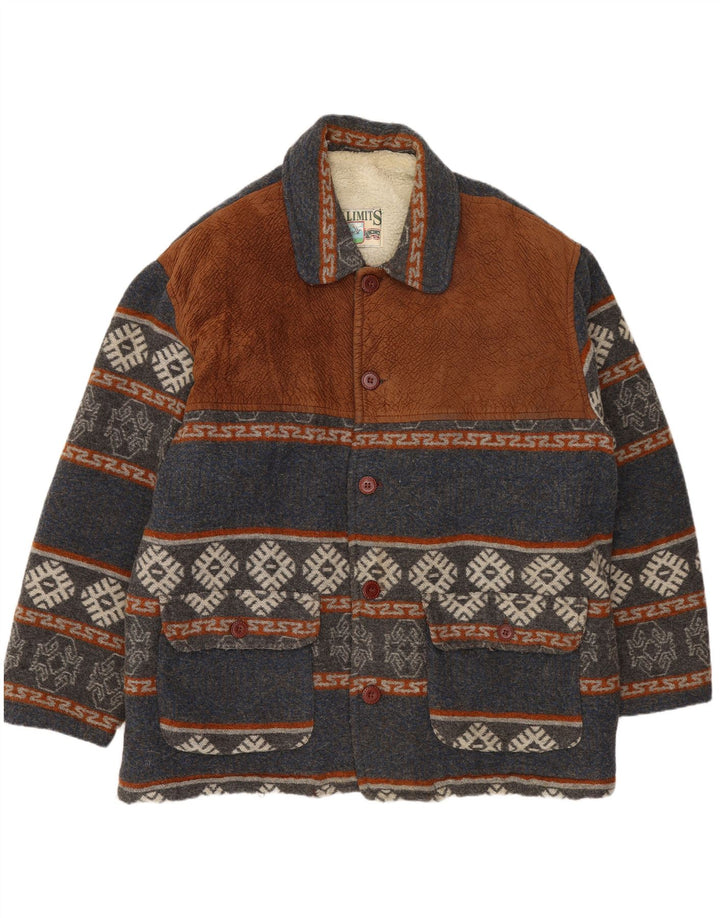 Kurtka męska Sherpa VINTAGE UK 42 XL granatowa Fair Isle