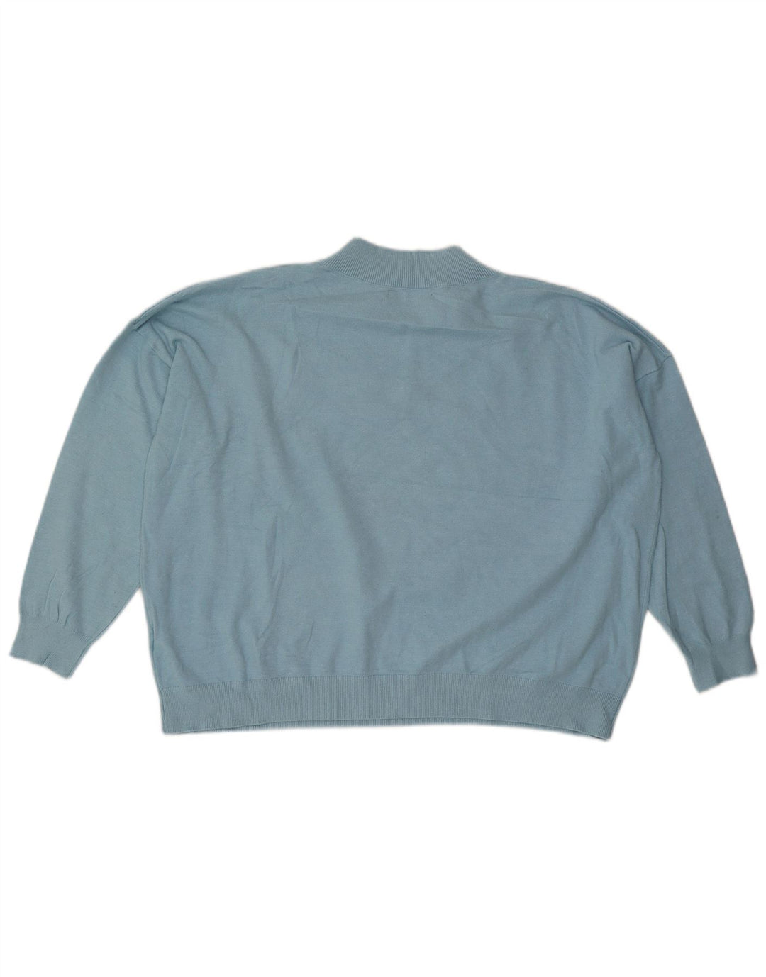 Marks & Spencer Damski sweter oversize z dekoltem w kształcie litery V, UK 18 XL, niebieski