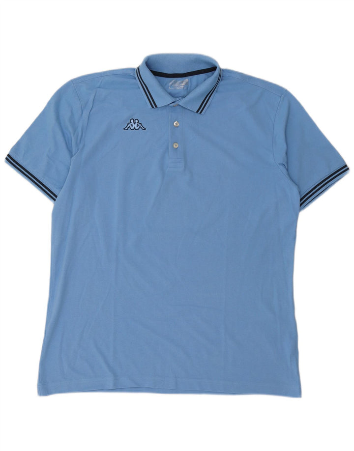 Męska koszulka polo Kappa 2XL, niebieska, bawełniana