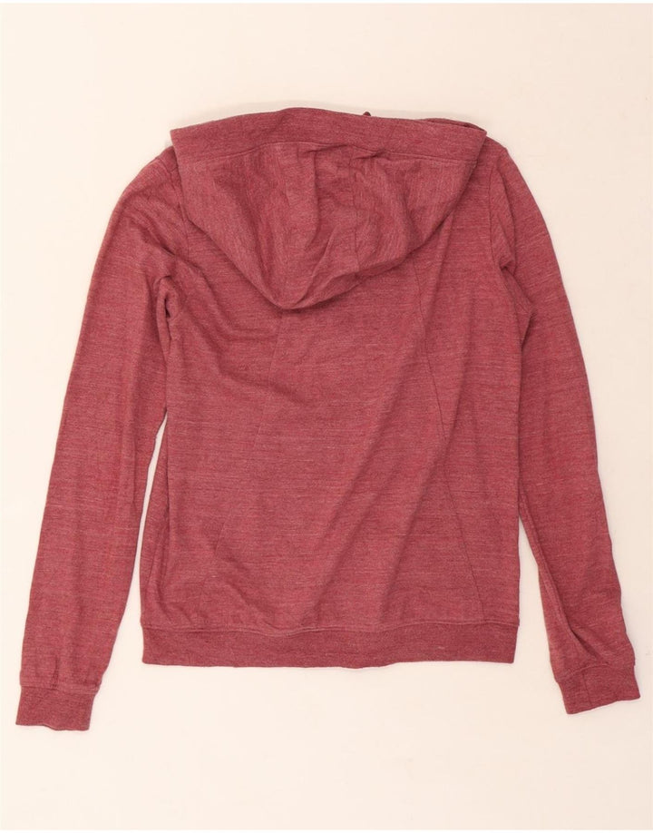 NIKE Womens Zip Hoodie Sweater UK 10 Small Burgundy Polyester Vintage Nike and Second-Hand Nike from Messina Hembry 
