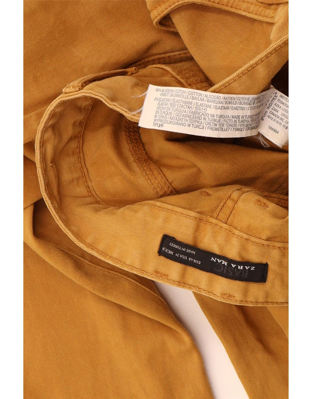 Męskie jeansy slim fit Zara EU 40 Medium W31 L32 Beżowa bawełna