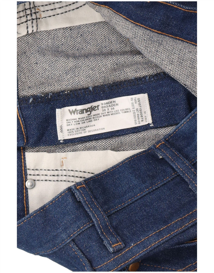 Damskie proste dżinsy Wrangler W30 L36 Niebieskie bawełniane