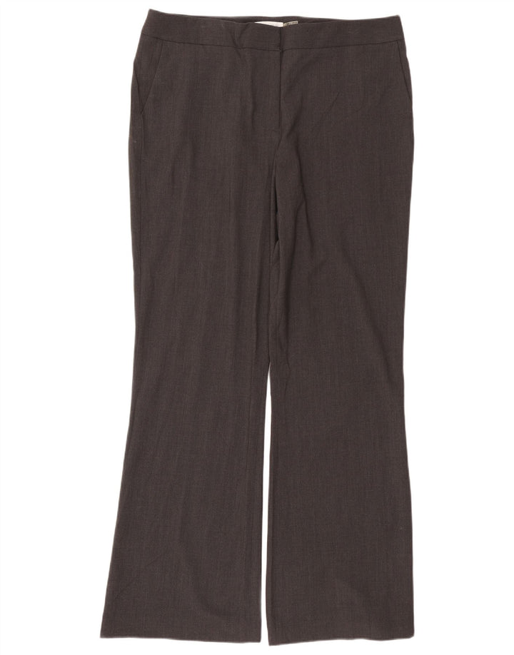 Damskie spodnie garniturowe Calvin Klein Bootcut US 16 XL W38 L32 Szary poliester