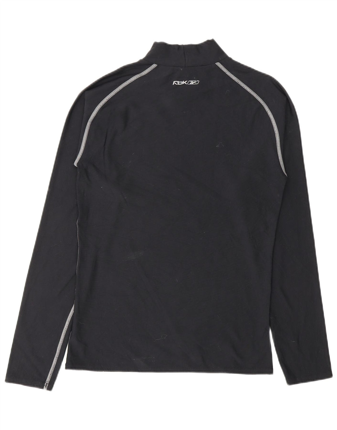 REEBOK Womens Top Long Sleeve UK 12 Medium Black Nylon