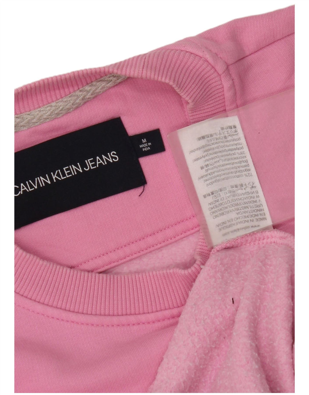 Damska bluza z grafiką Calvin Klein Jeans, UK 14, średni róż