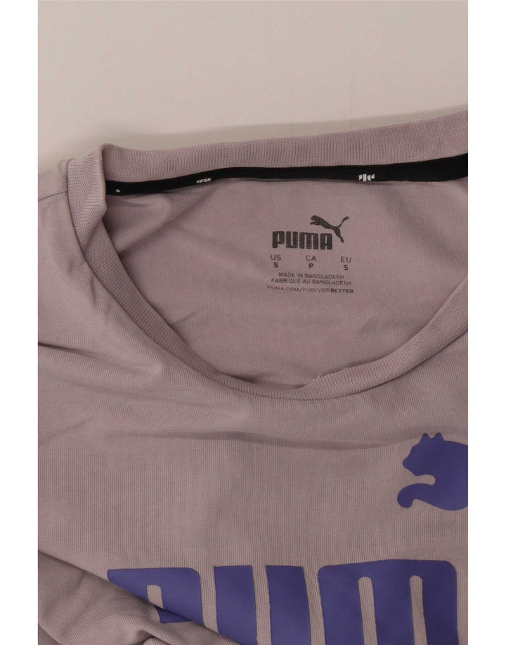 Damska koszulka Puma Crop Graphic Top UK 10 Small Grey