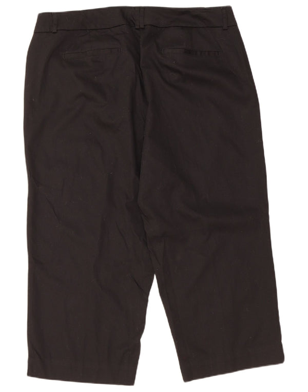Spodnie damskie DOCKERS Capri ze średnim stanem US 16 2XL W36 L21 czarne