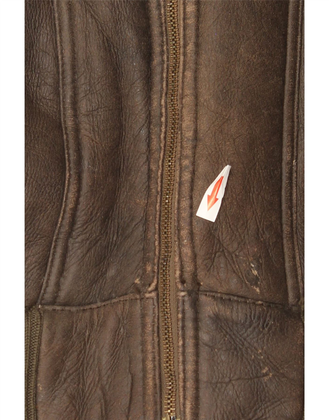 Vintage męska kurtka Bomber Shearling UK 36 Small Brown