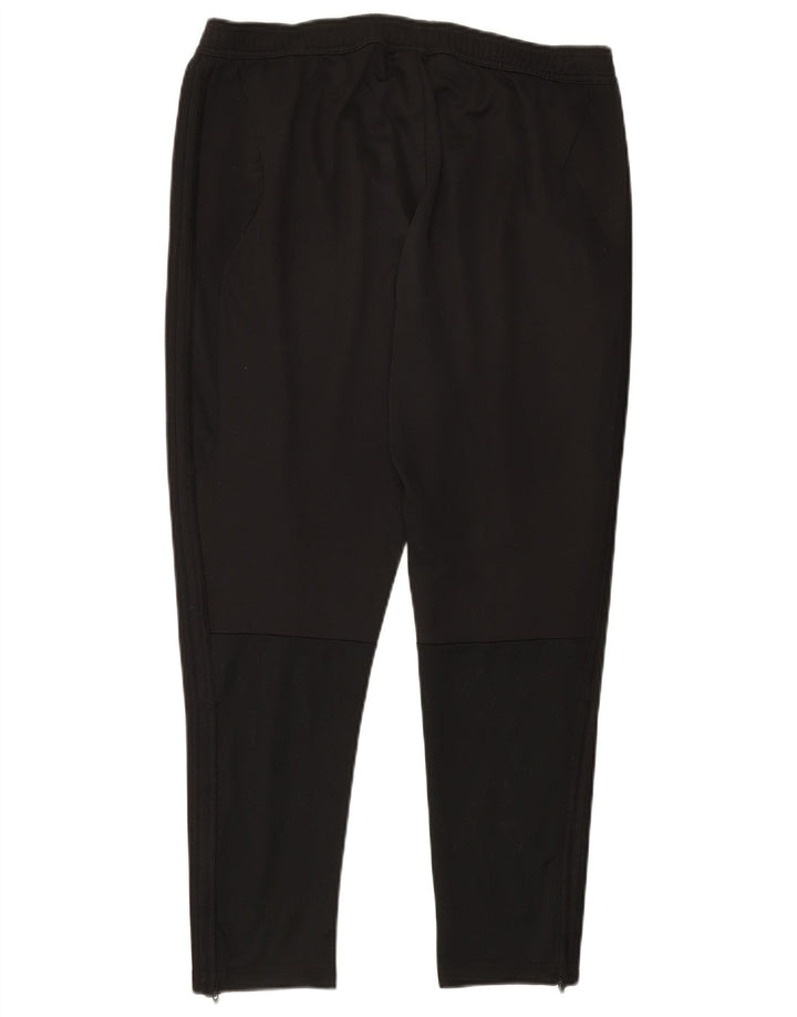 ADIDAS Mens Graphic Tracksuit Trousers XL Black Polyester