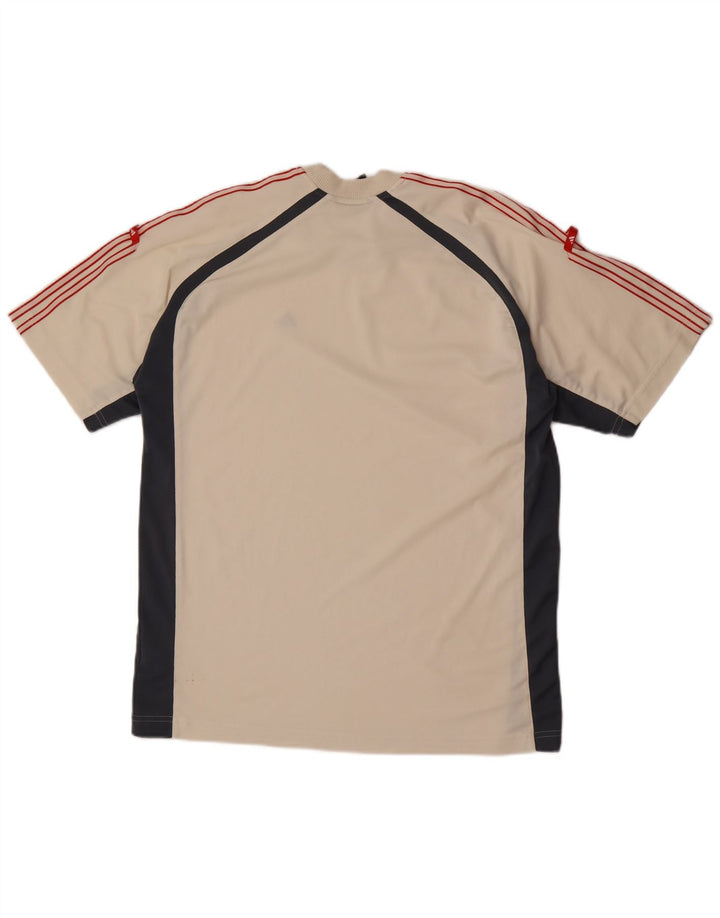 Adidas Męska koszulka Top Medium Beige Colourblock Poliester