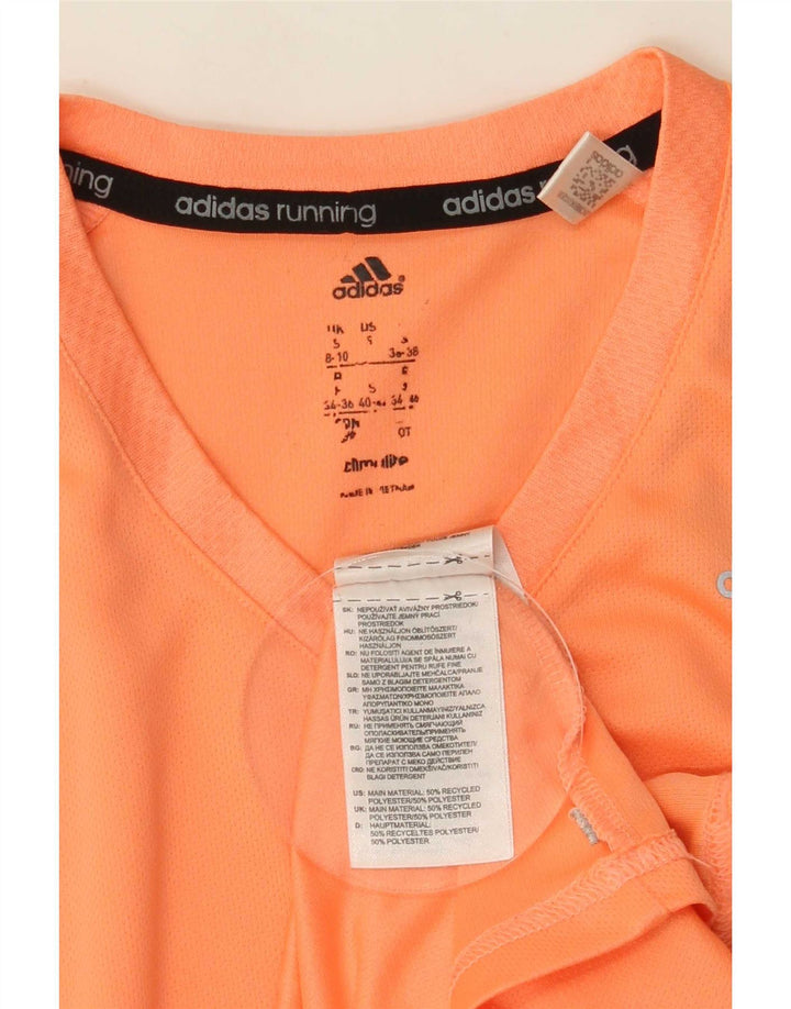 Damska koszulka Adidas Climalite Top UK 8/10 Mały pomarańczowy poliester