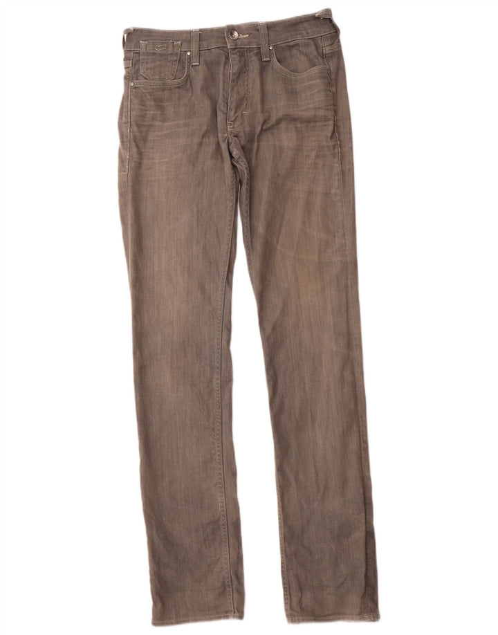 Męskie proste dżinsy GAS W31 L34 Szara bawełna