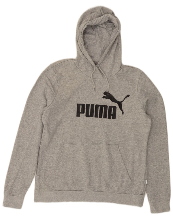 Damski sweter z kapturem i grafiką PUMA UK 16, duży, szary, nakrapiany
