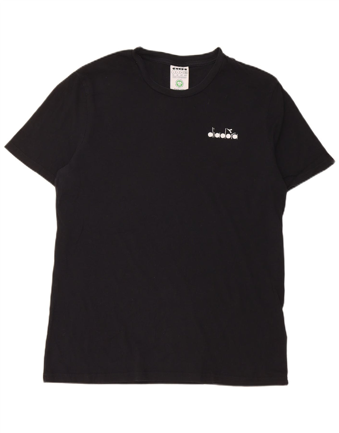 T-shirt męski Diadora, duży, czarny, bawełniany