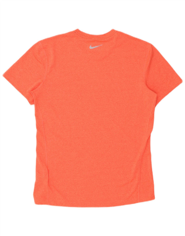 Męska koszulka Nike Dri Fit Top, średni pomarańczowy poliester