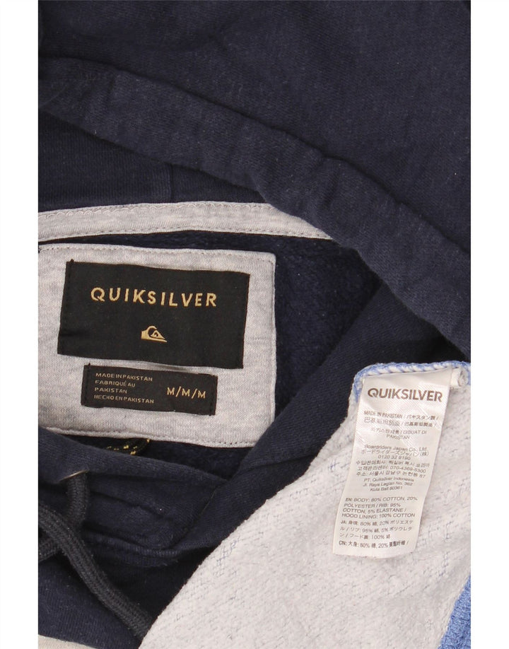 Męski sweter z kapturem Quiksilver z grafiką, średni, wielokolorowy blok kolorów
