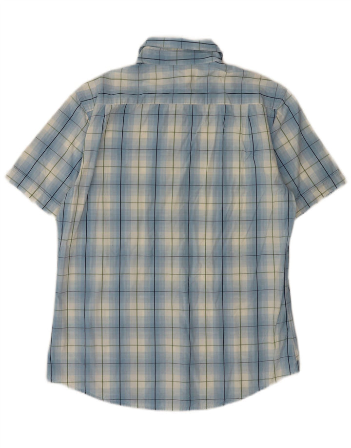 Męska koszula z krótkim rękawem Dickies, duża, niebieska, bawełniana krata