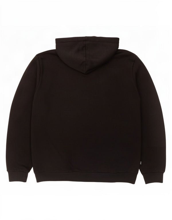 Męski sweter z kapturem Puma z grafiką, duży, czarny, bawełniany