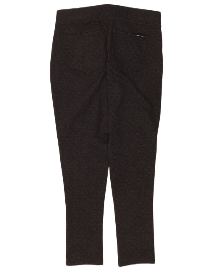 Spodnie damskie Dkny Skinny Casual, średnie W30 L28, szary poliester w kratę