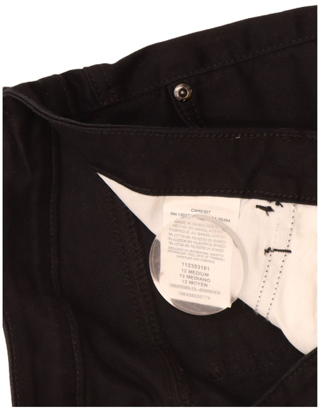 Damskie spodenki jeansowe Lee US 12 Large W32, czarne, bawełniane