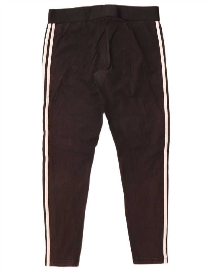 Legginsy damskie Adidas UK 16/18, duże, czarne, bawełniane