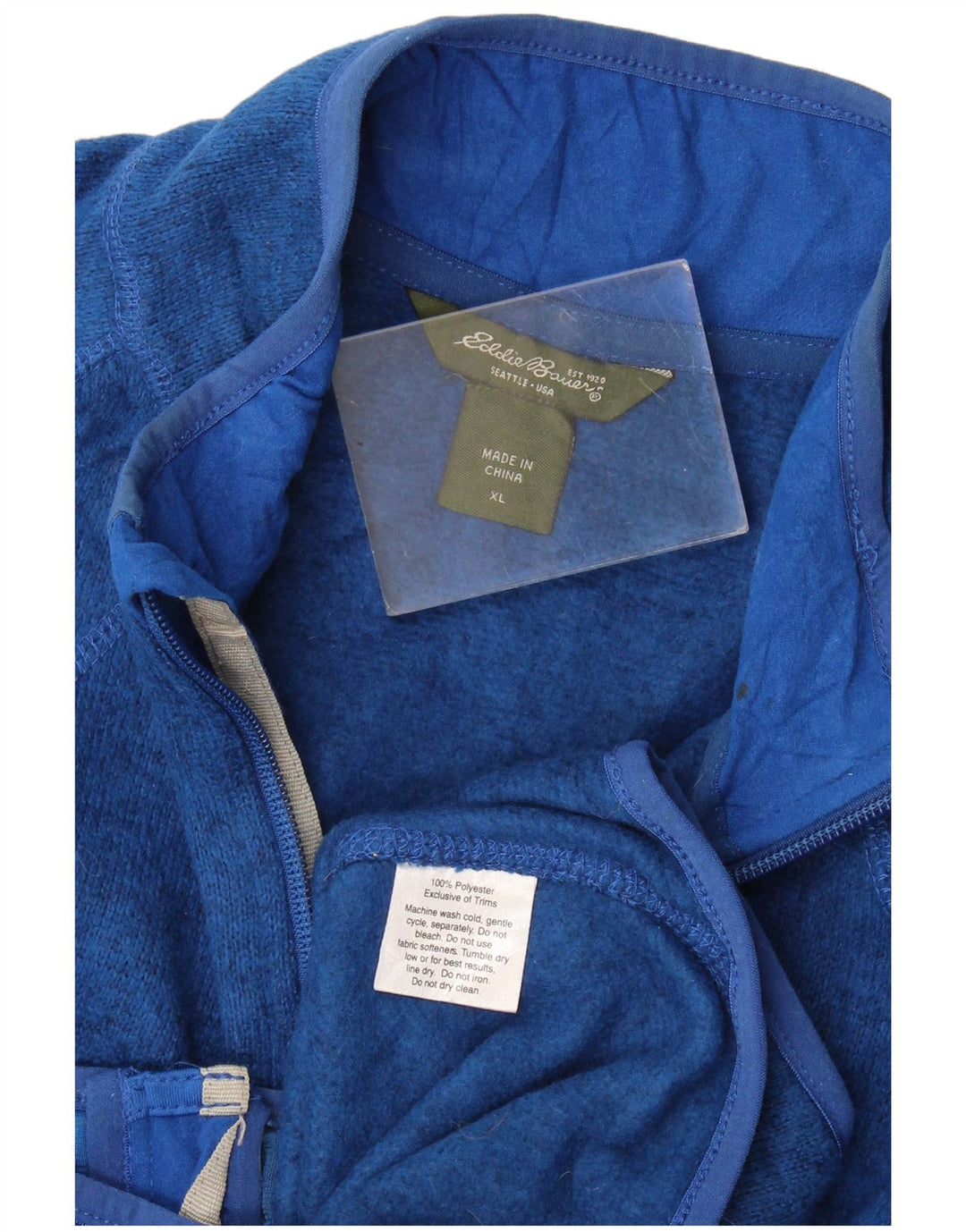 Damska kurtka dresowa Eddie Bauer UK 18 XL, niebieska, poliester