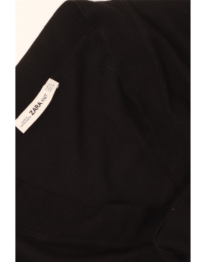 Sweter damski ZARA Crop Cardigan UK 14, średni czarny