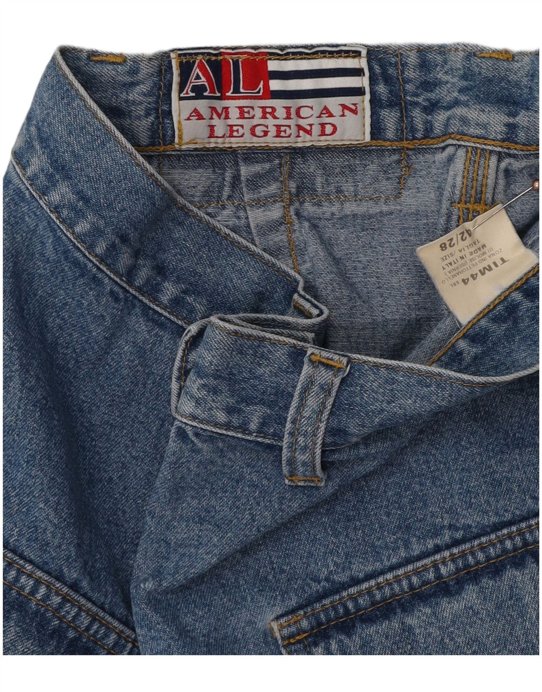 Damska spódnica dżinsowa AMERICAN LEGEND IT 42 Medium W28 Niebieska bawełna
