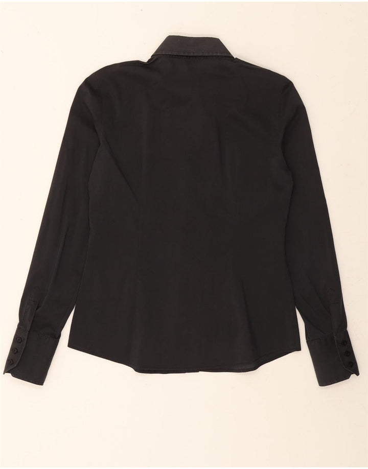 HENRY COTTONS Womens Shirt IT 44 Medium Black Cotton Vintage Henry Cottons and Second-Hand Henry Cottons from Messina Hembry 