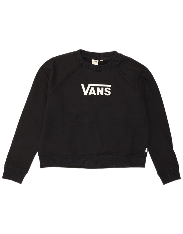Damski sweter oversize Vans Crop Graphic UK 14, średni czarny