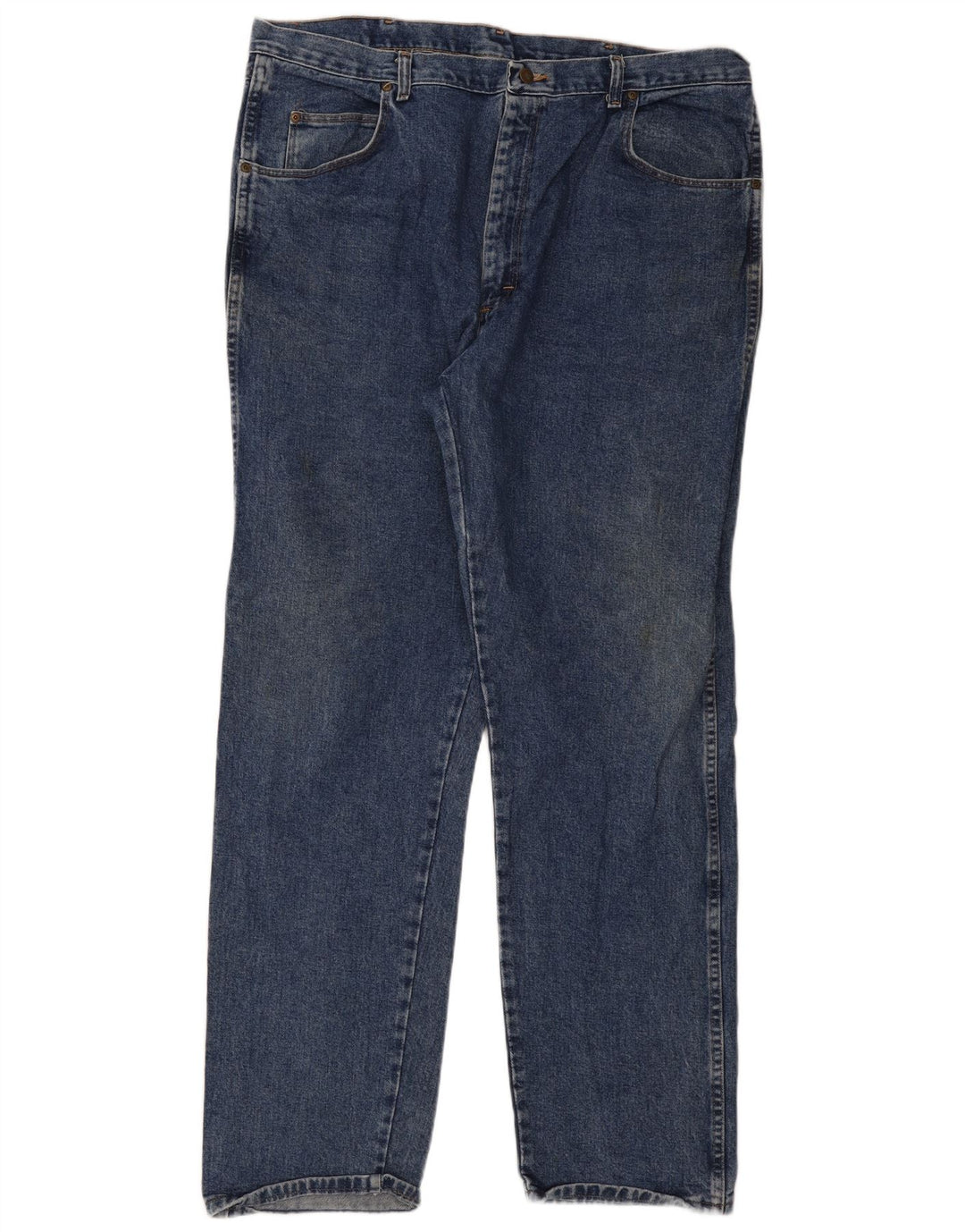 Męskie proste dżinsy Wrangler W42 W34 Niebieskie bawełniane